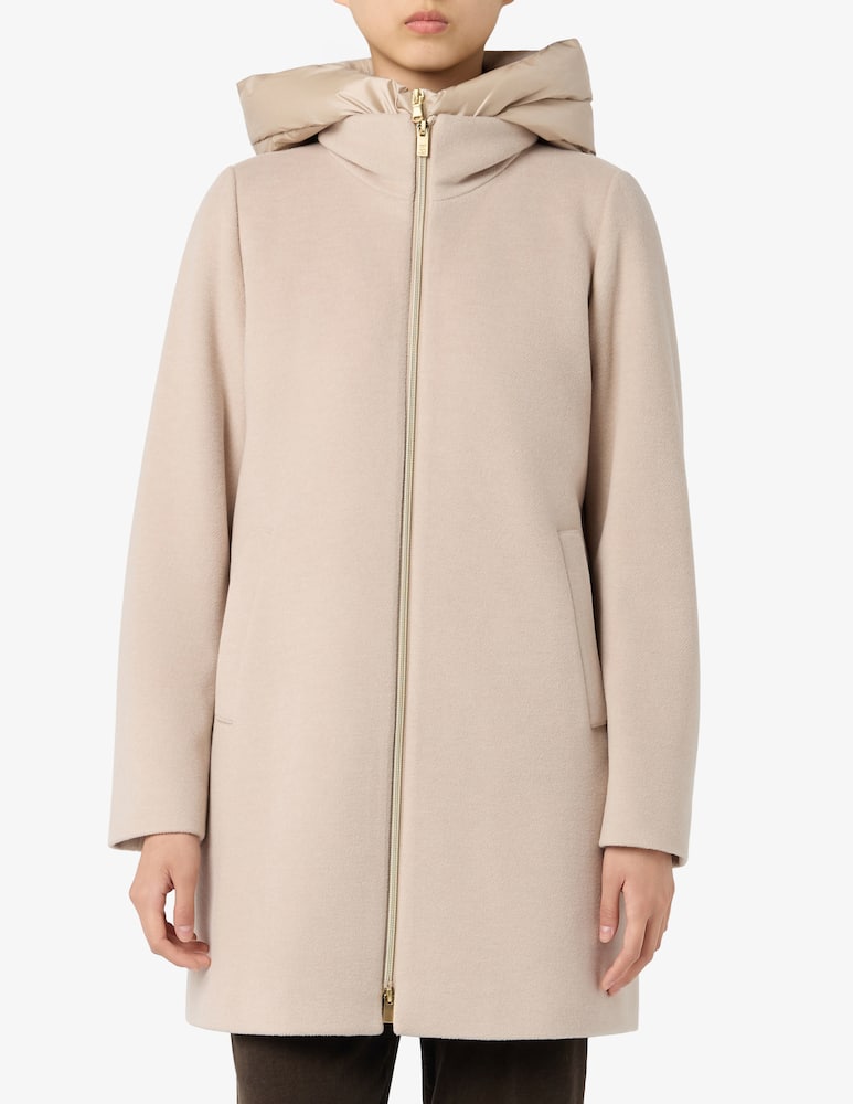 EMME Giaccone midi con cappuccio - immagine 1 EMME Giaccone midi con cappuccio - immagine 1