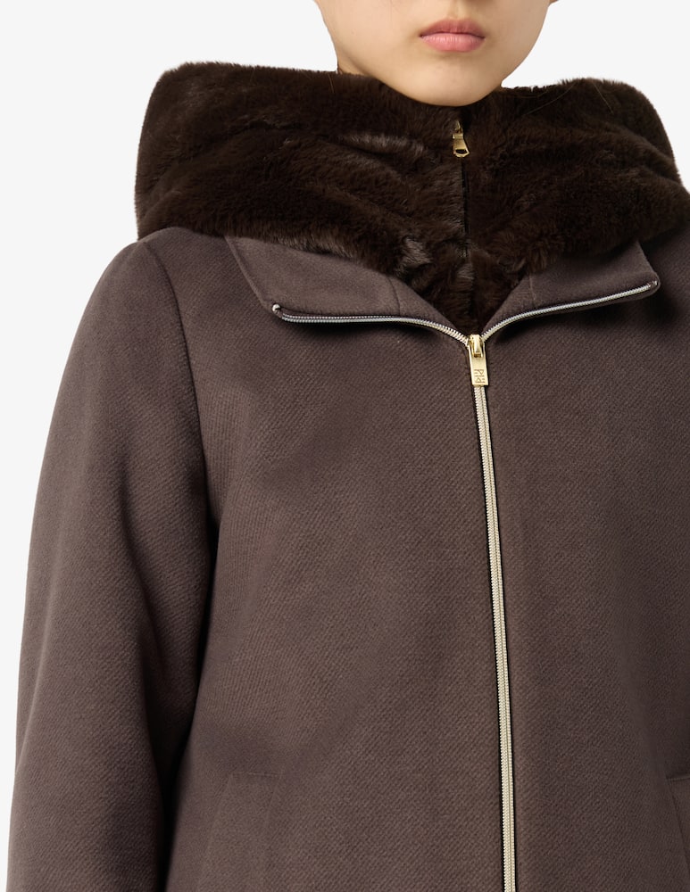 EMME Faux fur hood coat - picture 4 EMME Faux fur hood coat - picture 4