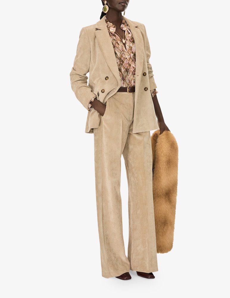 rinascente iBlues Fanfara corduroy palazzo trousers