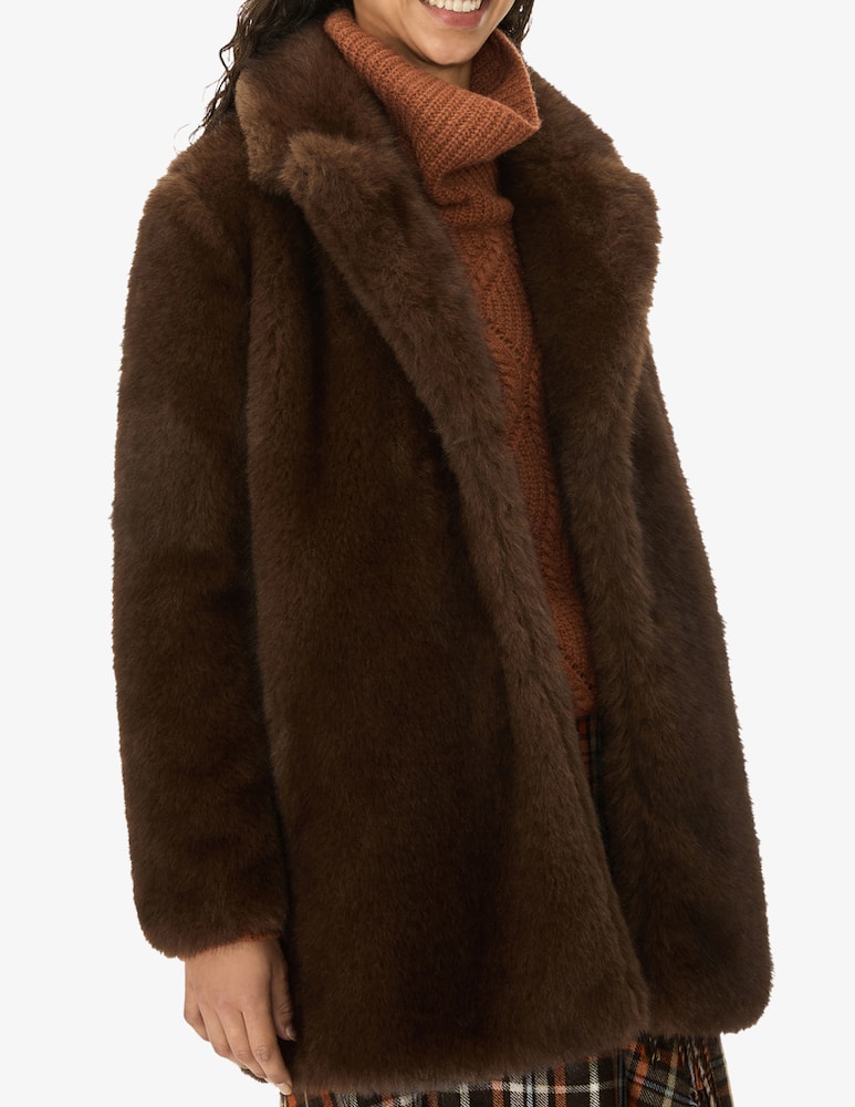 iBlues Faux fur midi coat - picture 1 iBlues Faux fur midi coat - picture 1