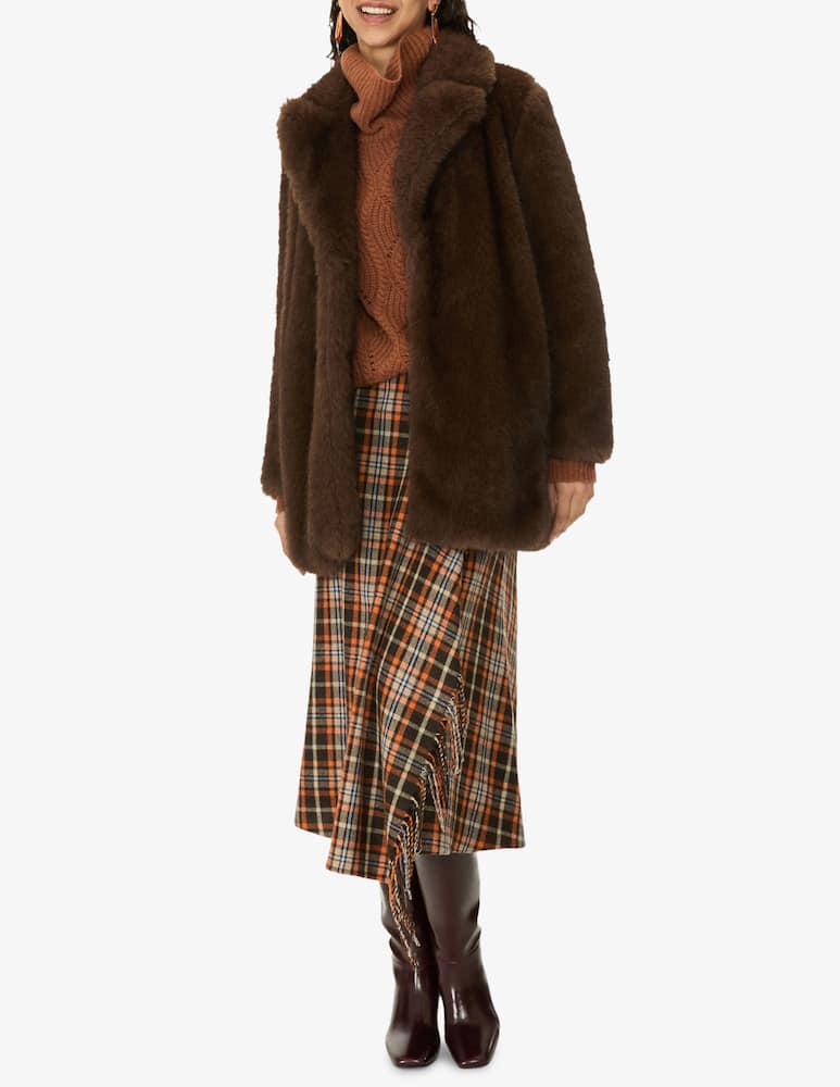 iBlues Faux fur midi coat - picture 2 iBlues Faux fur midi coat - picture 2