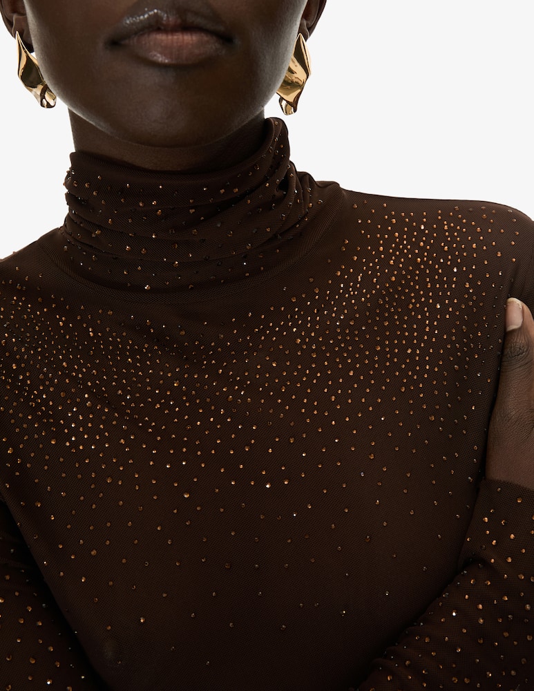 iBlues Tulle star turtleneck top - picture 4 iBlues Tulle star turtleneck top - picture 4