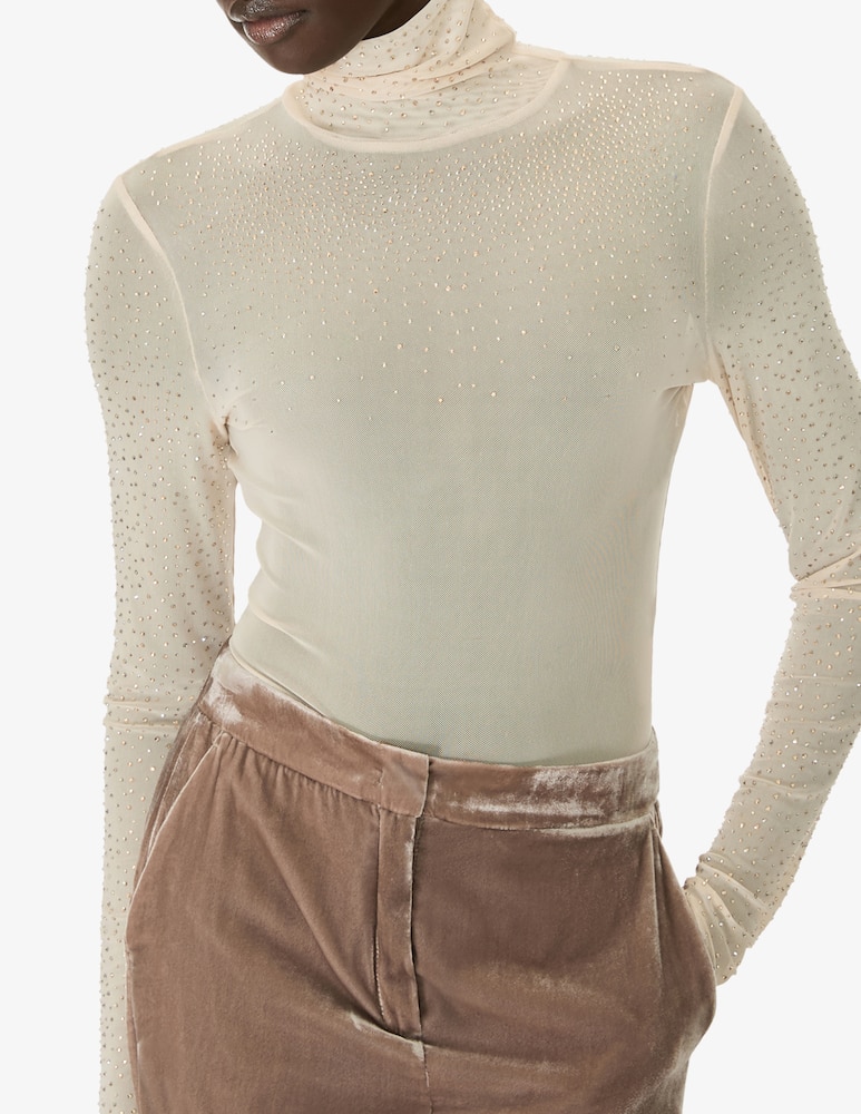 iBlues Maglione in tulle con strass - immagine 1 iBlues Maglione in tulle con strass - immagine 1