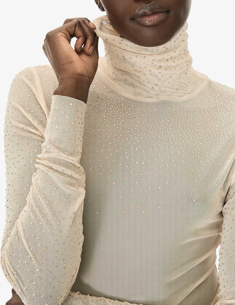 iBlues Maglione in tulle con strass - immagine 4 iBlues Maglione in tulle con strass - immagine 4