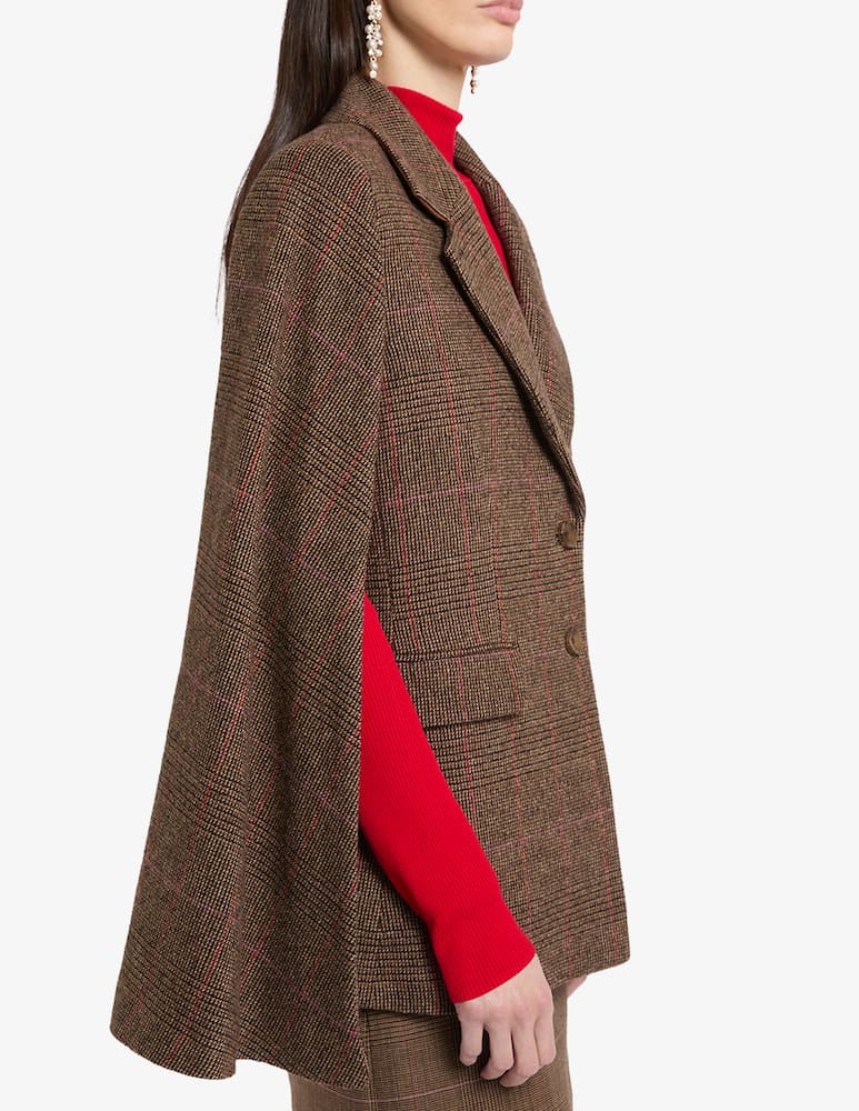 Marella Checked cape jacket Sherlock - picture 3 Marella Checked cape jacket Sherlock - picture 3
