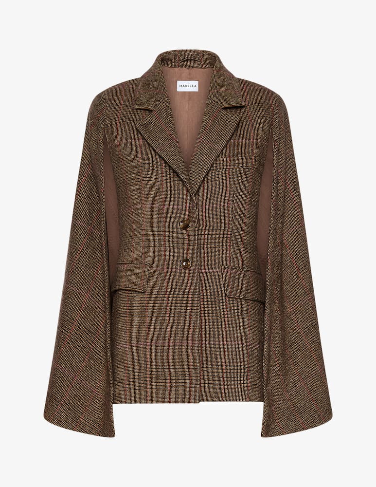 Marella Checked cape jacket Sherlock - picture 5 Marella Checked cape jacket Sherlock - picture 5