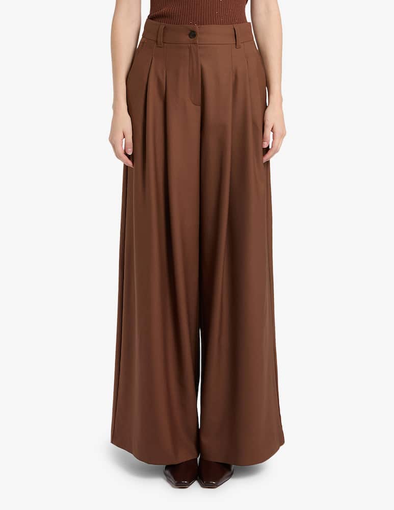 rinascente Marella Pantaloni wide leg con 2 pinces