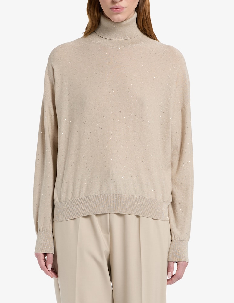 rinascente Marella Lurex turtleneck jumper