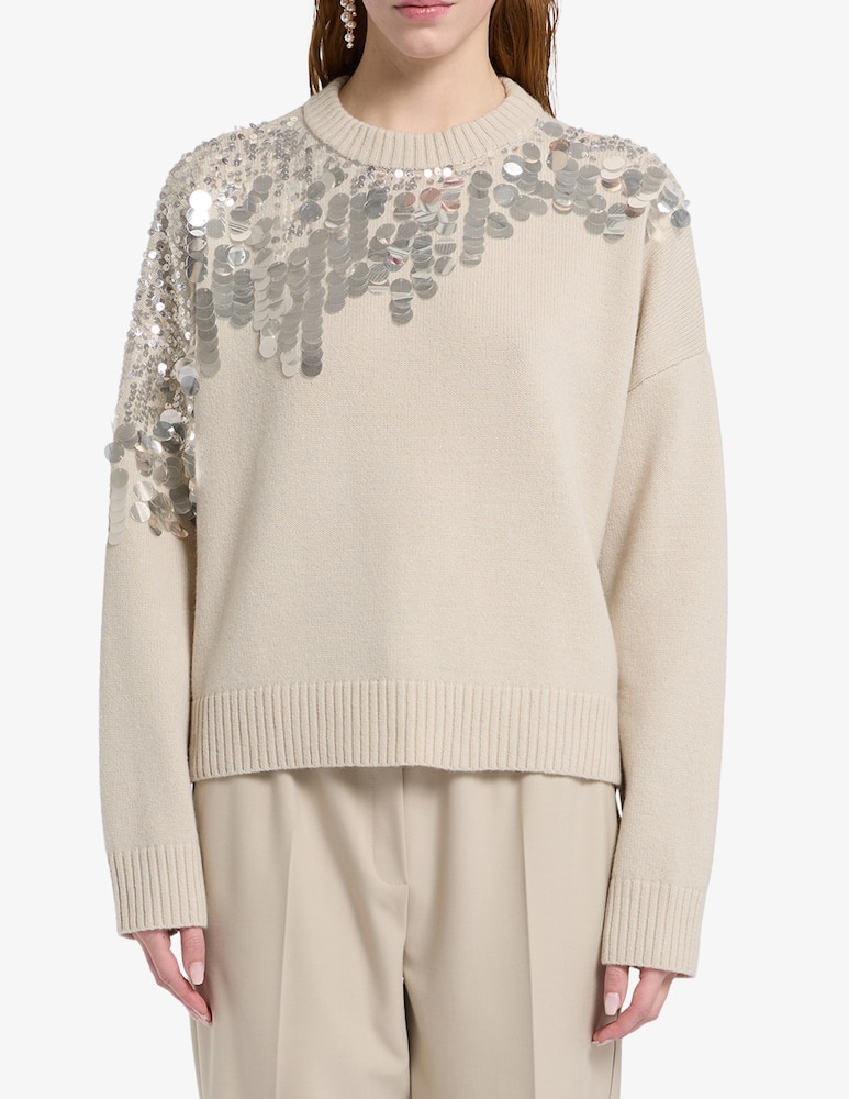 rinascente Marella Maglione con macro paillettes