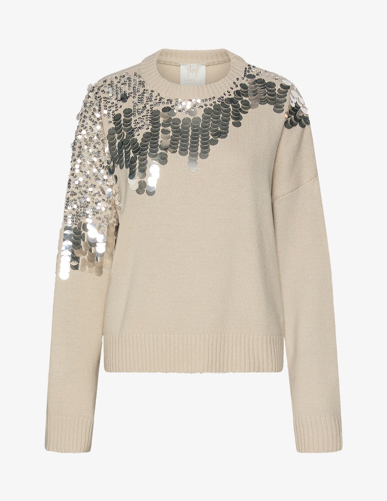 rinascente Marella Maglione con macro paillettes
