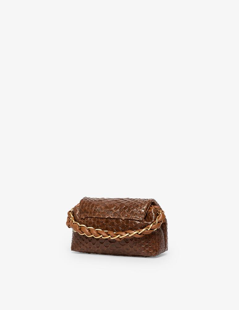 rinascente Marella Shoulder bag con patta effetto serpente