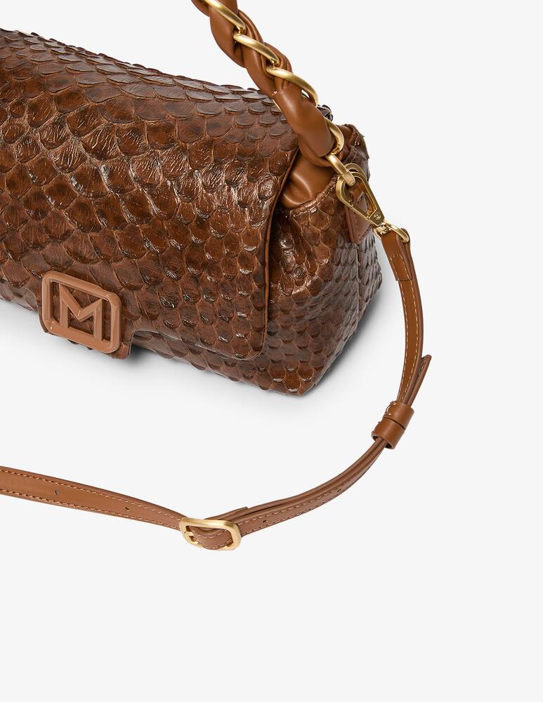 rinascente Marella Shoulder bag con patta effetto serpente