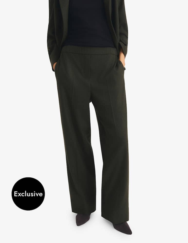rinascente EMME Wide leg flannel trousers Emme x Rinascente