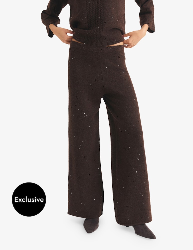 rinascente EMME Glitter wide-leg trousers Emme x Rinascente