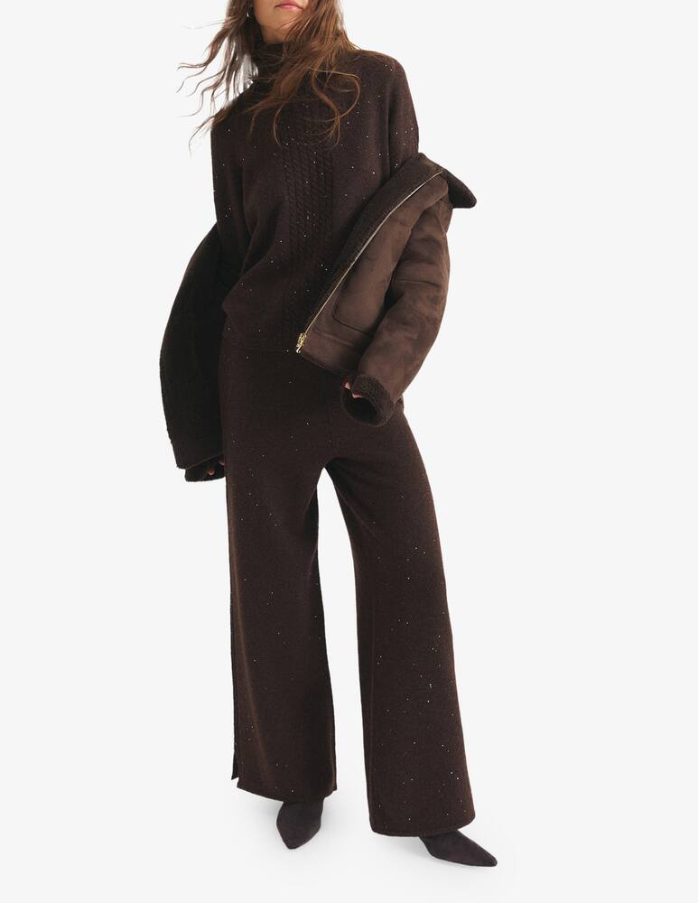 rinascente EMME Glitter wide-leg trousers Emme x Rinascente
