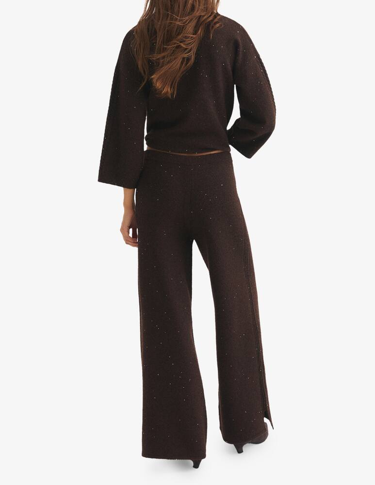 rinascente EMME Glitter wide-leg trousers Emme x Rinascente