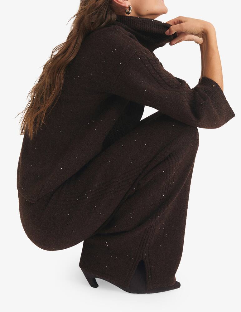 rinascente EMME Glitter wide-leg trousers Emme x Rinascente