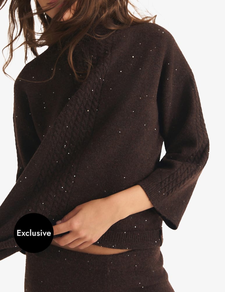 rinascente EMME Dolcevita in lana con paillettes Emme x Rinascente