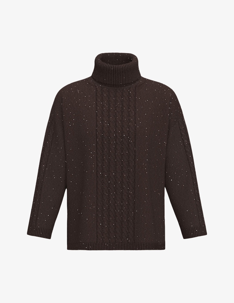 EMME Turtleneck knit jumper with paillettes Emme x Rinascente - picture 6 EMME Turtleneck knit jumper with paillettes Emme x Rinascente - picture 6