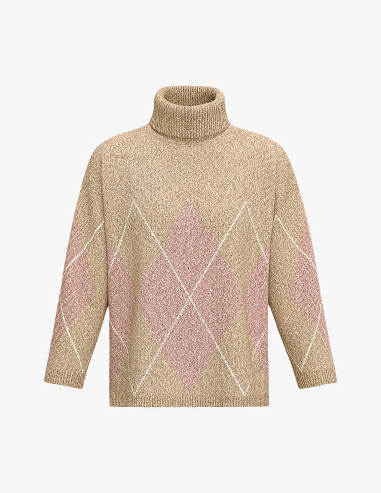 EMME Argyle turtleneck jumper Emme x Rinascente - picture 6 EMME Argyle turtleneck jumper Emme x Rinascente - picture 6