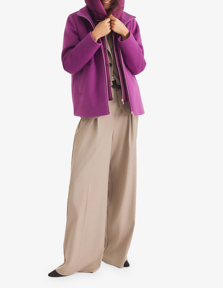 rinascente EMME Short hooded zip coat Emme x Rinascente
