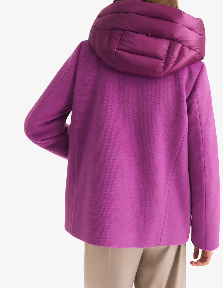 rinascente EMME Short hooded zip coat Emme x Rinascente