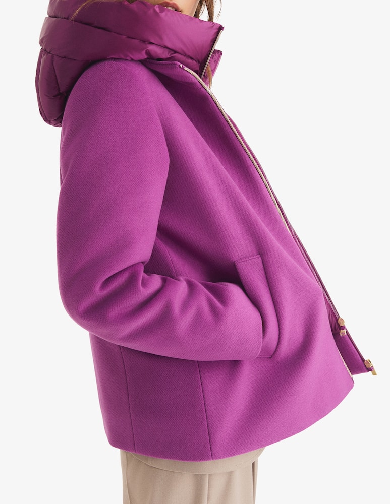rinascente EMME Short hooded zip coat Emme x Rinascente