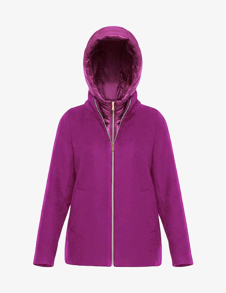 rinascente EMME Short hooded zip coat Emme x Rinascente