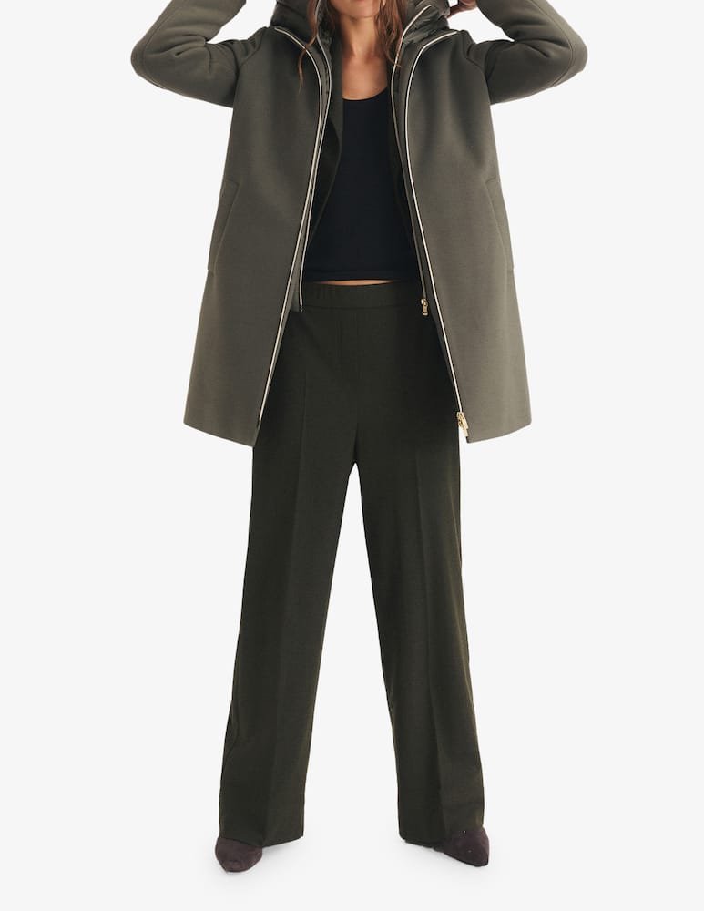 rinascente EMME Hooded midi coat with zip Emme x Rinascente