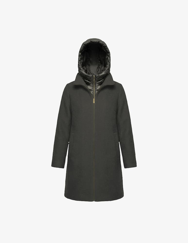 rinascente EMME Hooded midi coat with zip Emme x Rinascente