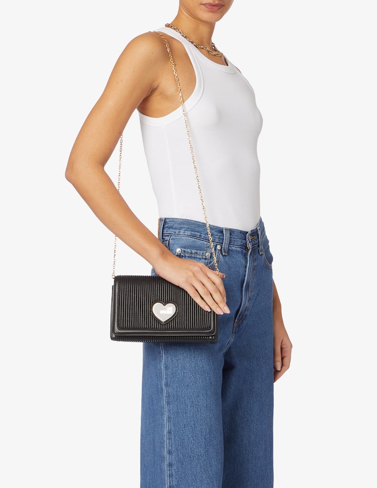 rinascente Love Moschino Smart daily flap pleated bag