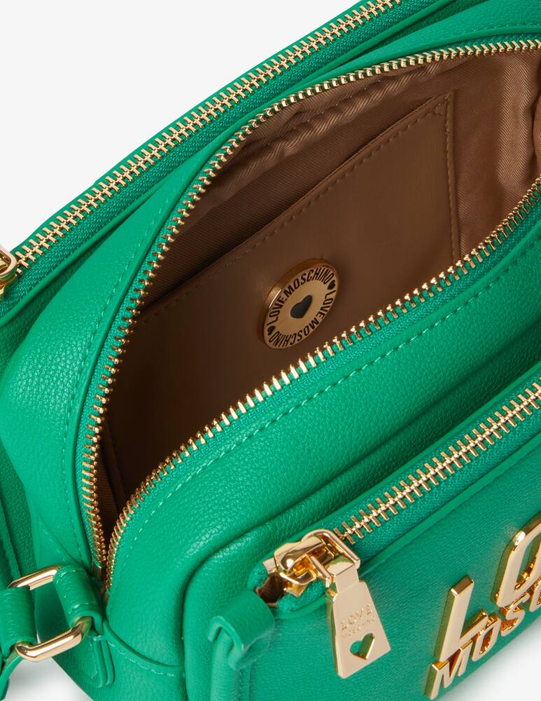rinascente Love Moschino Lettering camera bag 3 pockets