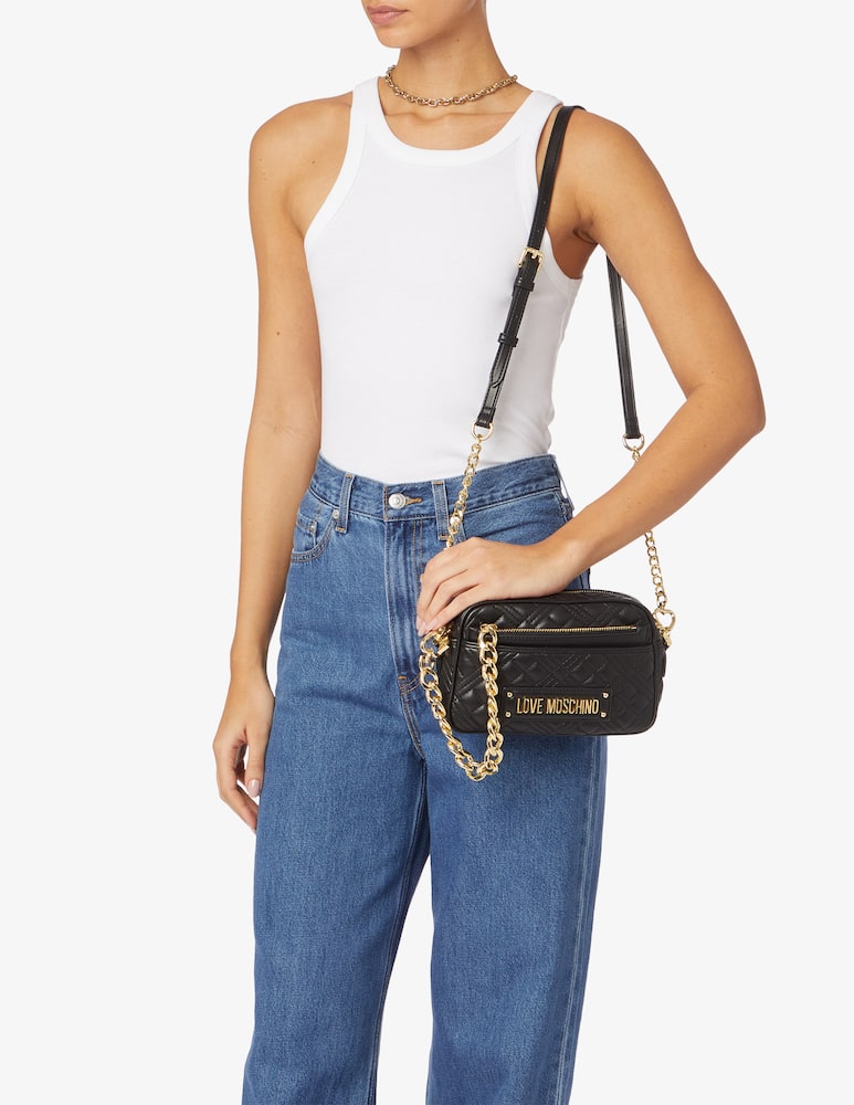rinascente Love Moschino Quilted camera bag