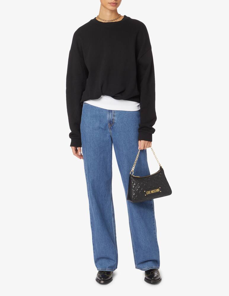 rinascente Love Moschino Quilted halfmoon bag