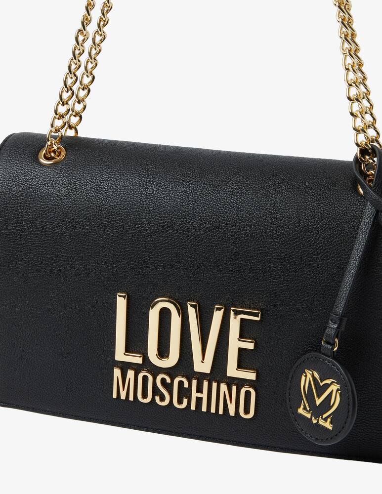 rinascente Love Moschino Borsa con patta scritta M