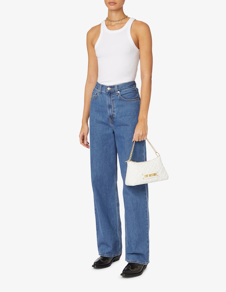 rinascente Love Moschino Borsa mezzaluna trapuntata