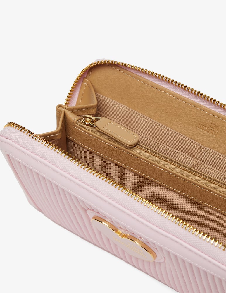 rinascente Love Moschino Portafoglio plissettato con zip intorno a L