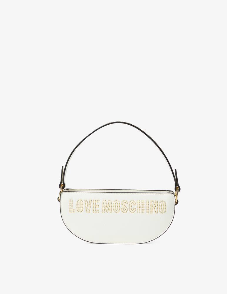 rinascente Love Moschino Borsa a mezzaluna con piccole borchie