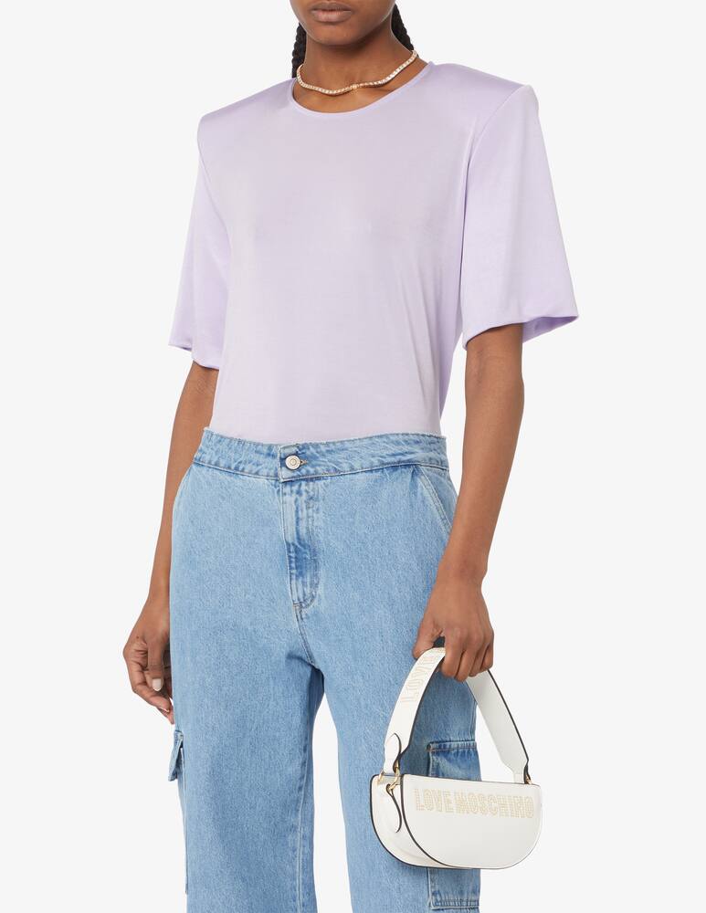 rinascente Love Moschino Borsa a mezzaluna con piccole borchie