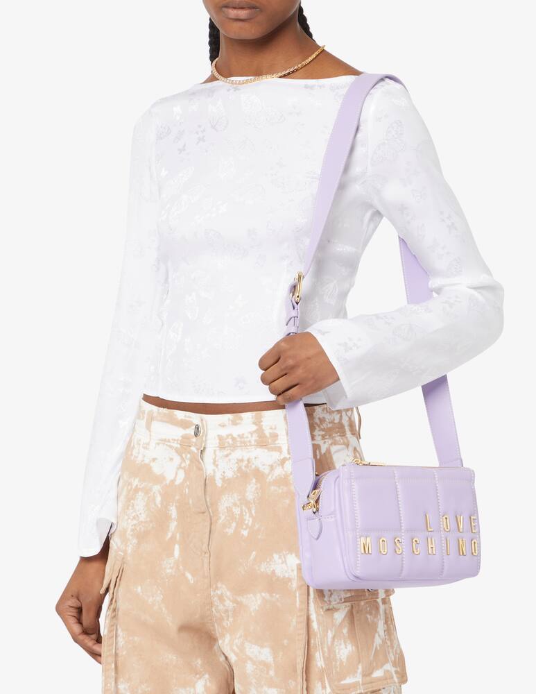 rinascente Love Moschino Borsa fotografica trapuntata ricamata