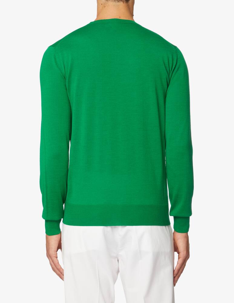 rinascente Emporio Armani Crewneck wool jumper - green