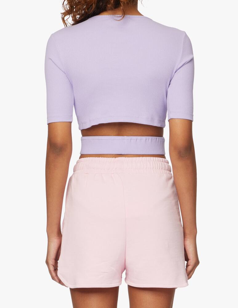 rinascente HINNOMINATE T-shirt in cotone con stampa - lilla