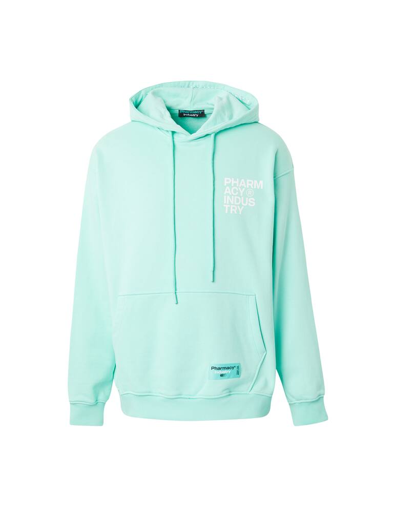 rinascente Pharmacy Industry Print & embroidery hoodie - green