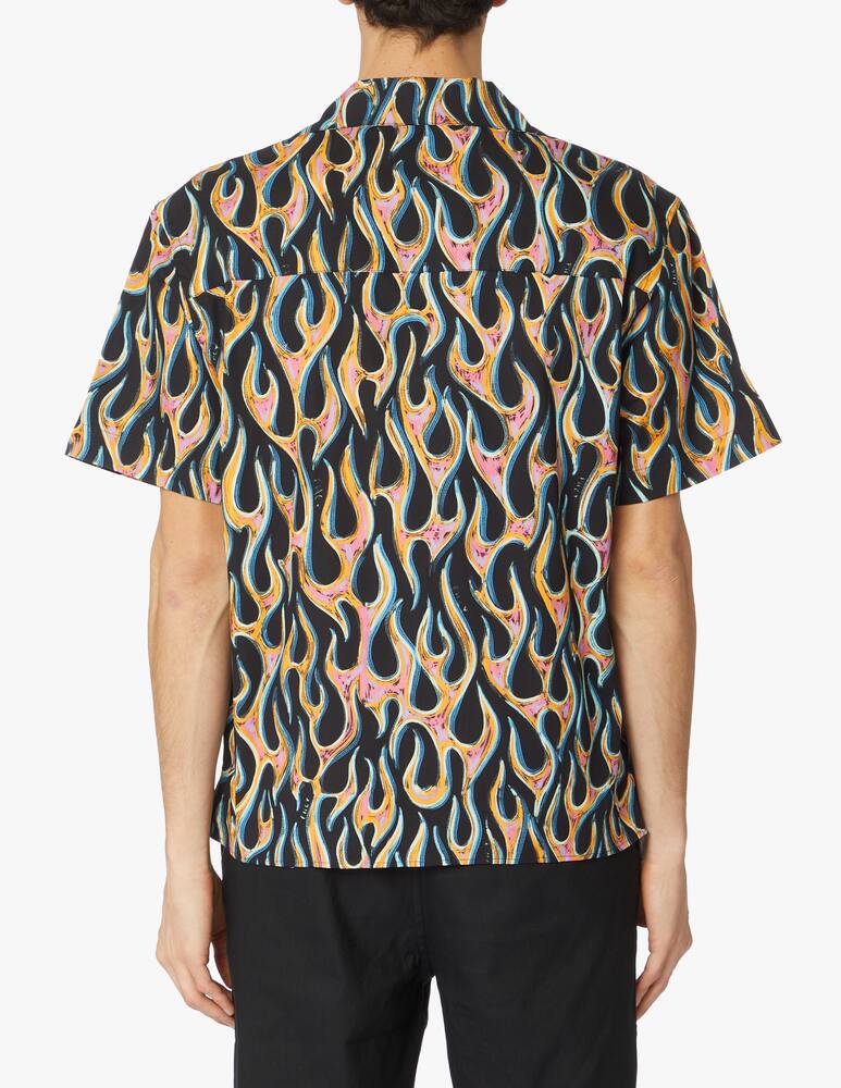 rinascente Pharmacy Industry Short sleeve label cotton shirt - black