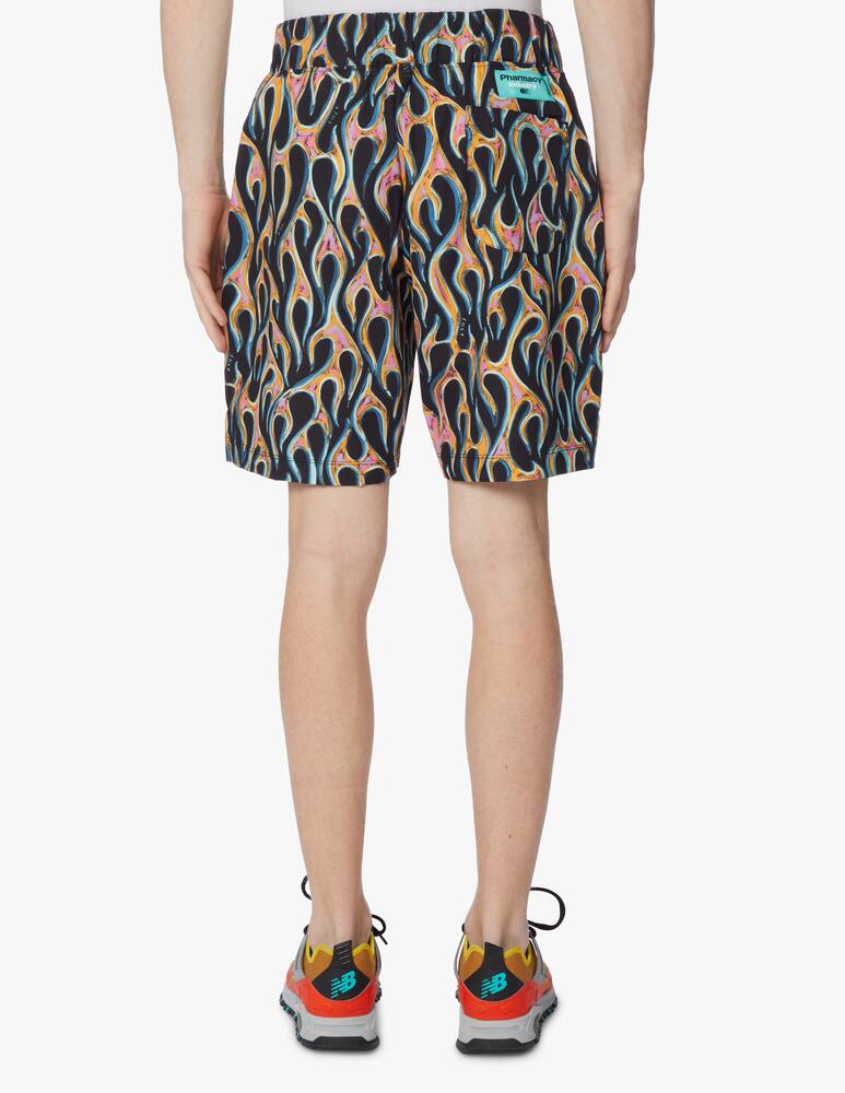 rinascente Pharmacy Industry Label cotton shorts - black