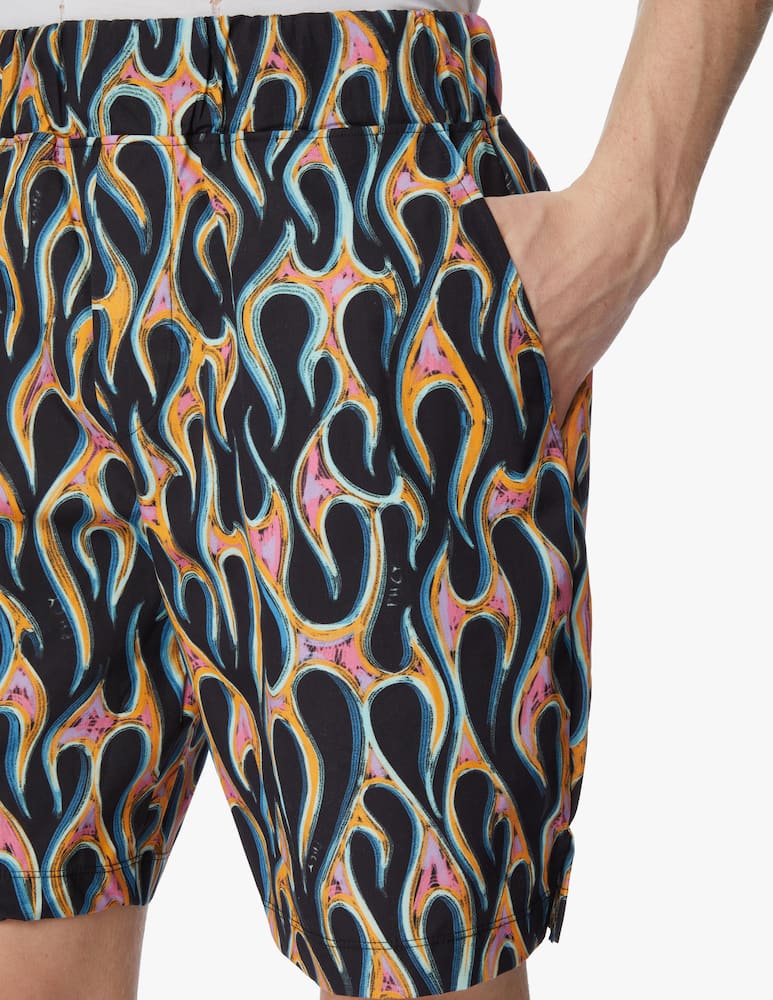 rinascente Pharmacy Industry Label cotton shorts - black