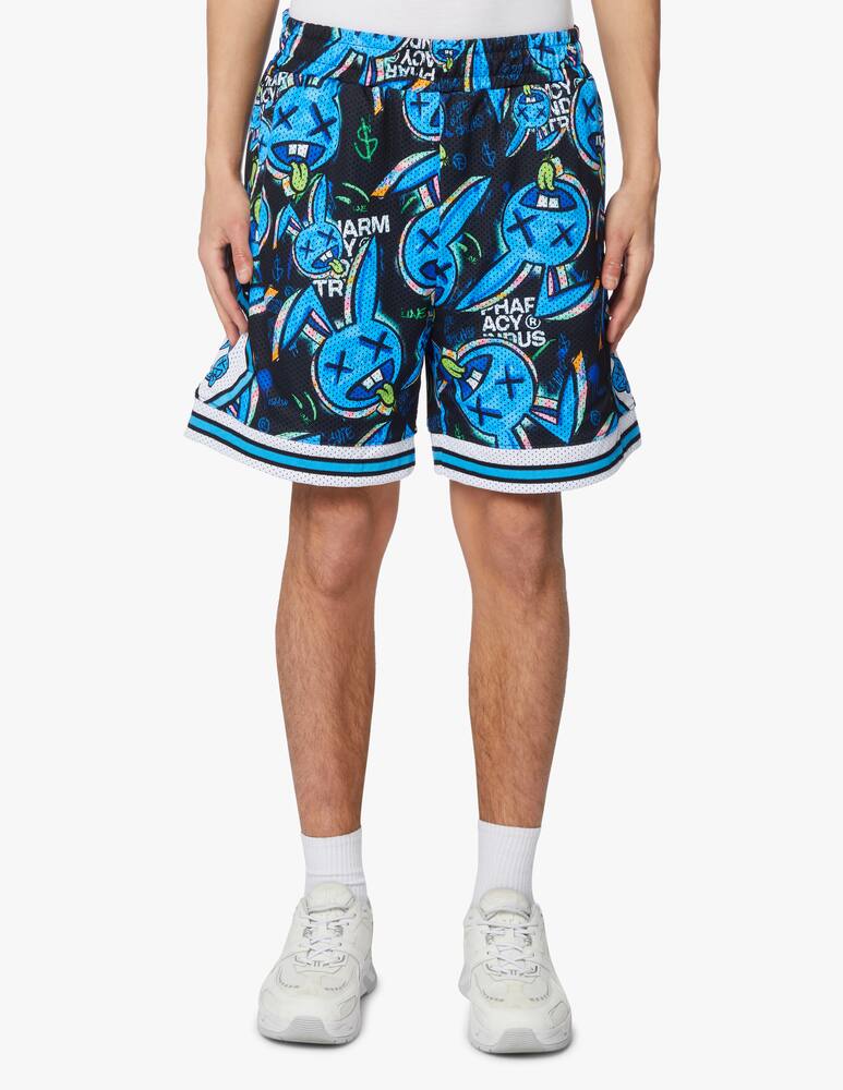 rinascente Pharmacy Industry Allover net shorts - light blue