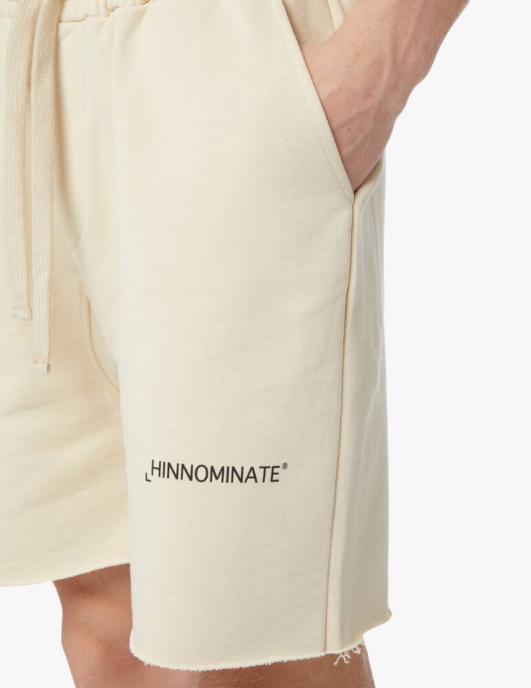 rinascente HINNOMINATE Bermuda felpa taglio vivo - beige