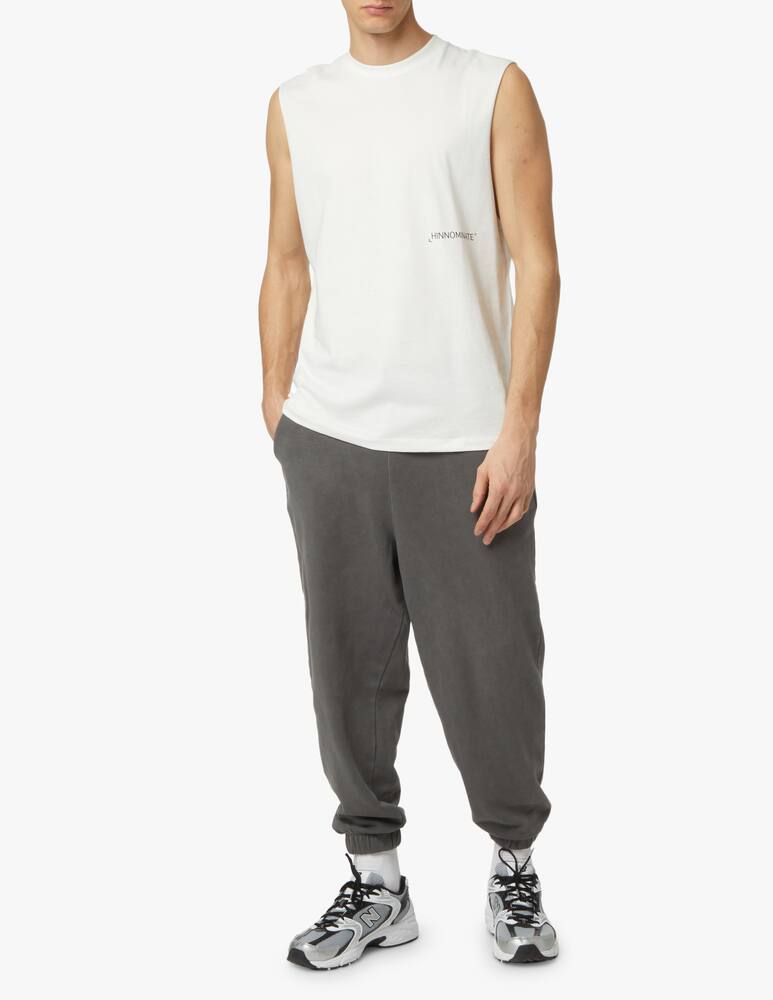 rinascente HINNOMINATE Sleeveless chest logo top - white