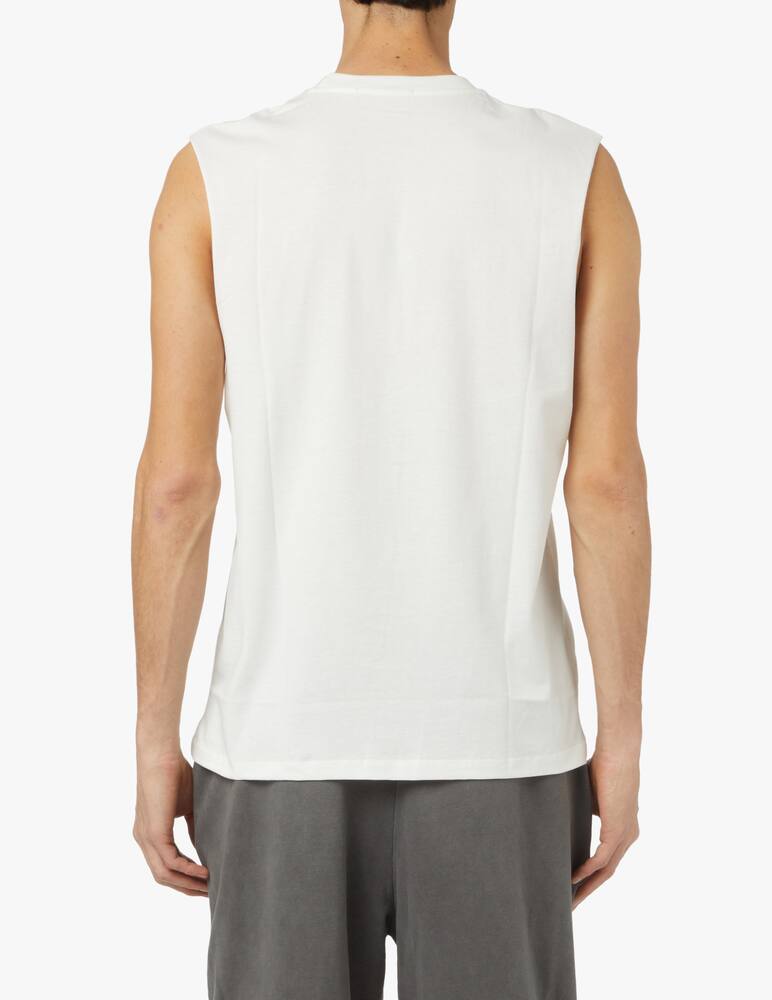 rinascente HINNOMINATE Sleeveless chest logo top - white